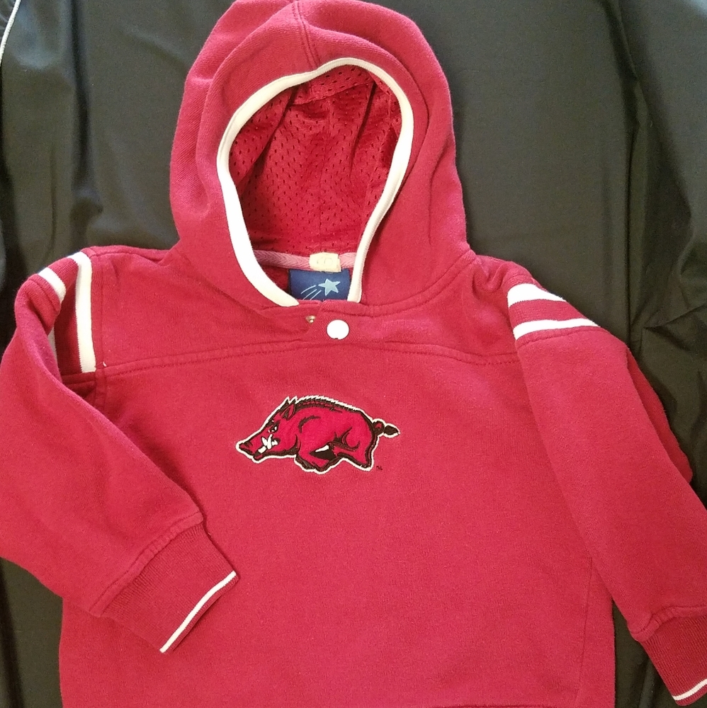 Arkansas Razorback Size 3T Hoodie